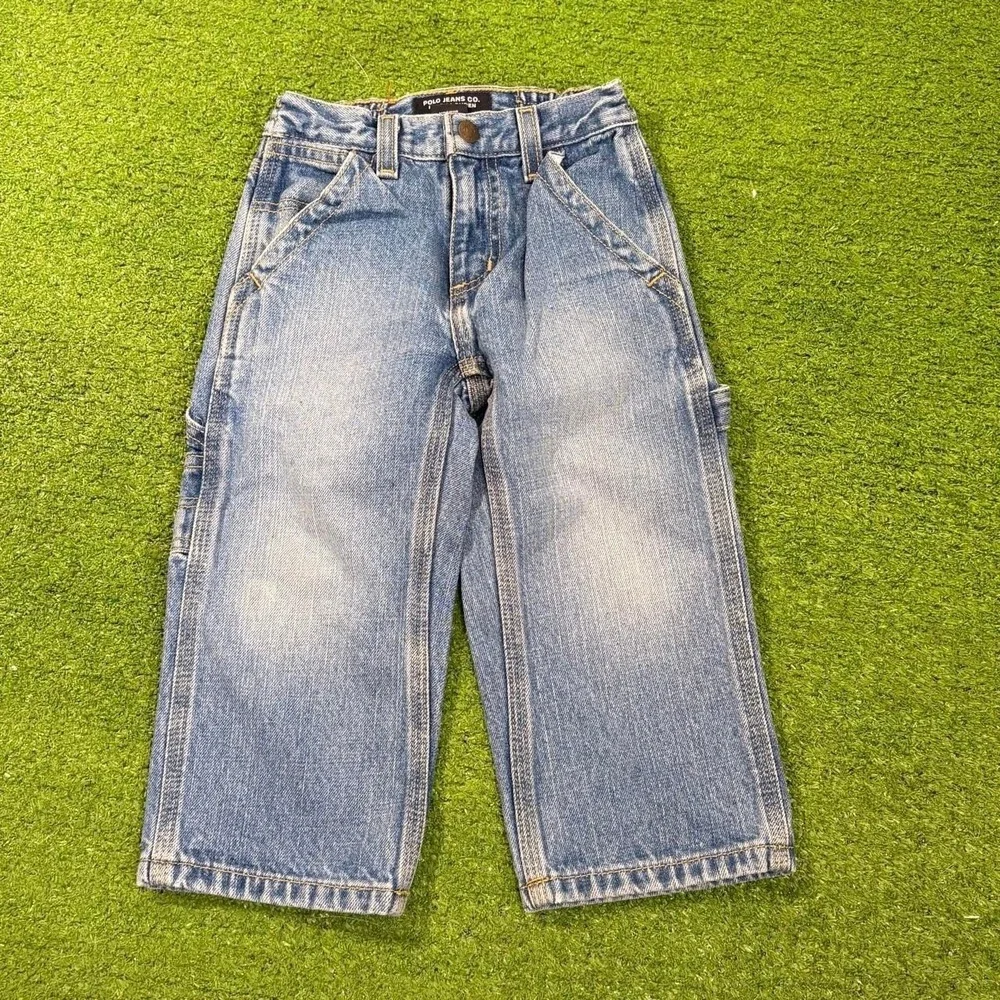 Polo Ralph Lauren 2T Kids Cargo Shorts and Baggy Y2K Carpenter Jeans Bundle of 2